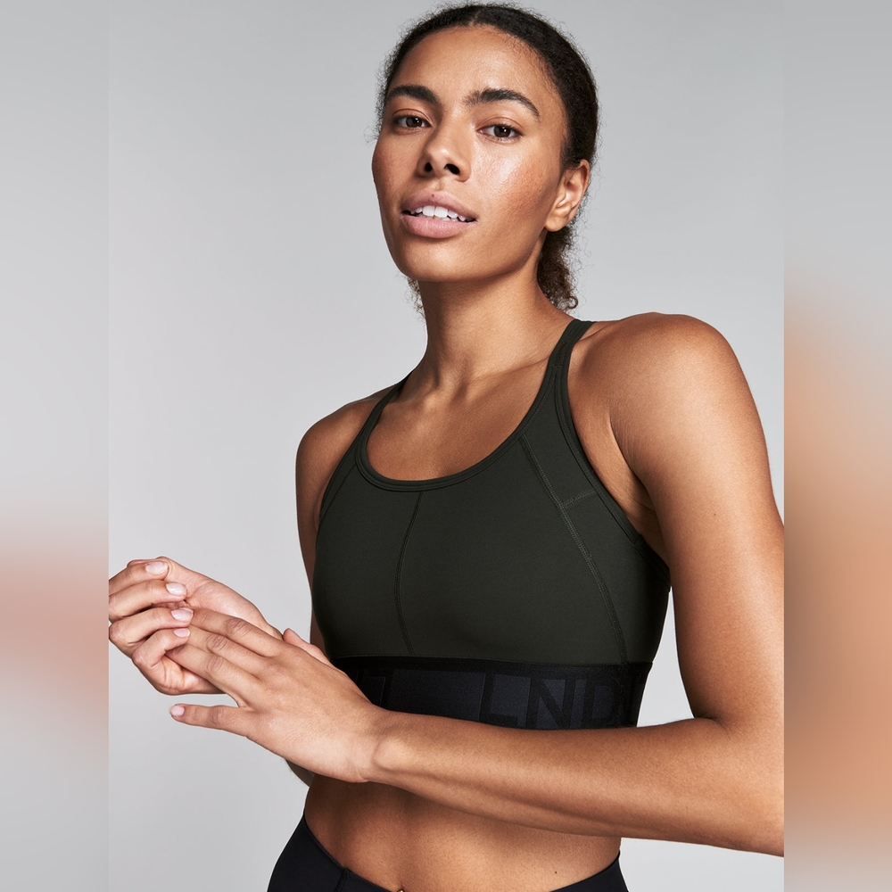 LNDR Limitless Sports Bra, Olive, Medium